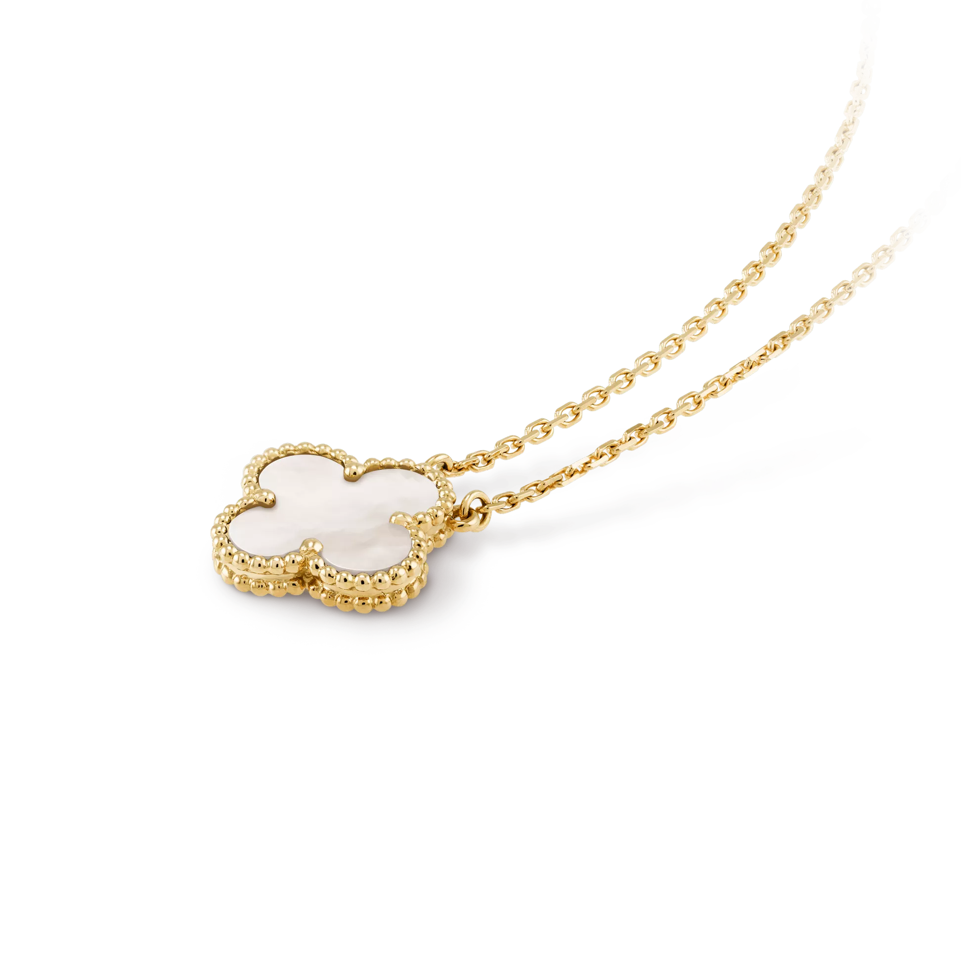 ヴィンテージアルハンブラ★VINTAGE ALHAMBRAペンダント♪                       イエローゴールド、マザーオブパール