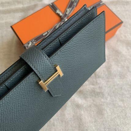 【 特別なオファー】【入手困難★超レア】エルメス Bearn べアン スフレ 長財布 黒