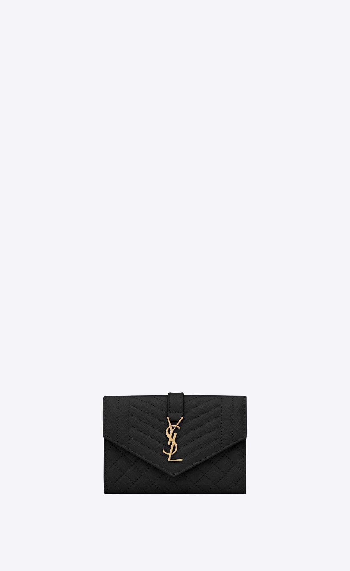 MONOGRAMsmallMIXMATELASSÉグレインエンボスレザー封筒ウォレット