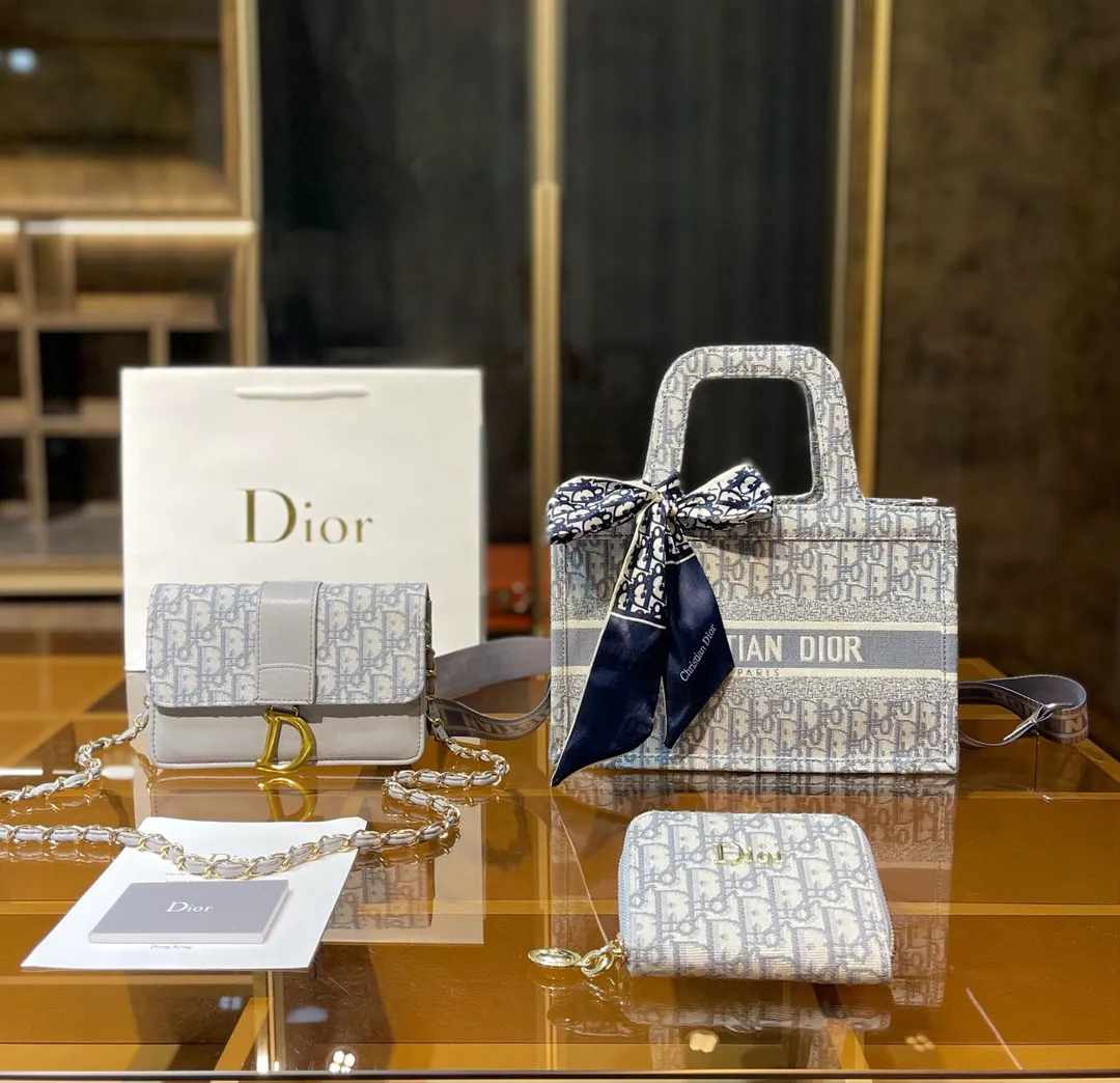 ♪直営店・公式Online♪Dior 30 MONTAIGNE NANO POUCH DHL配送3点セット お得