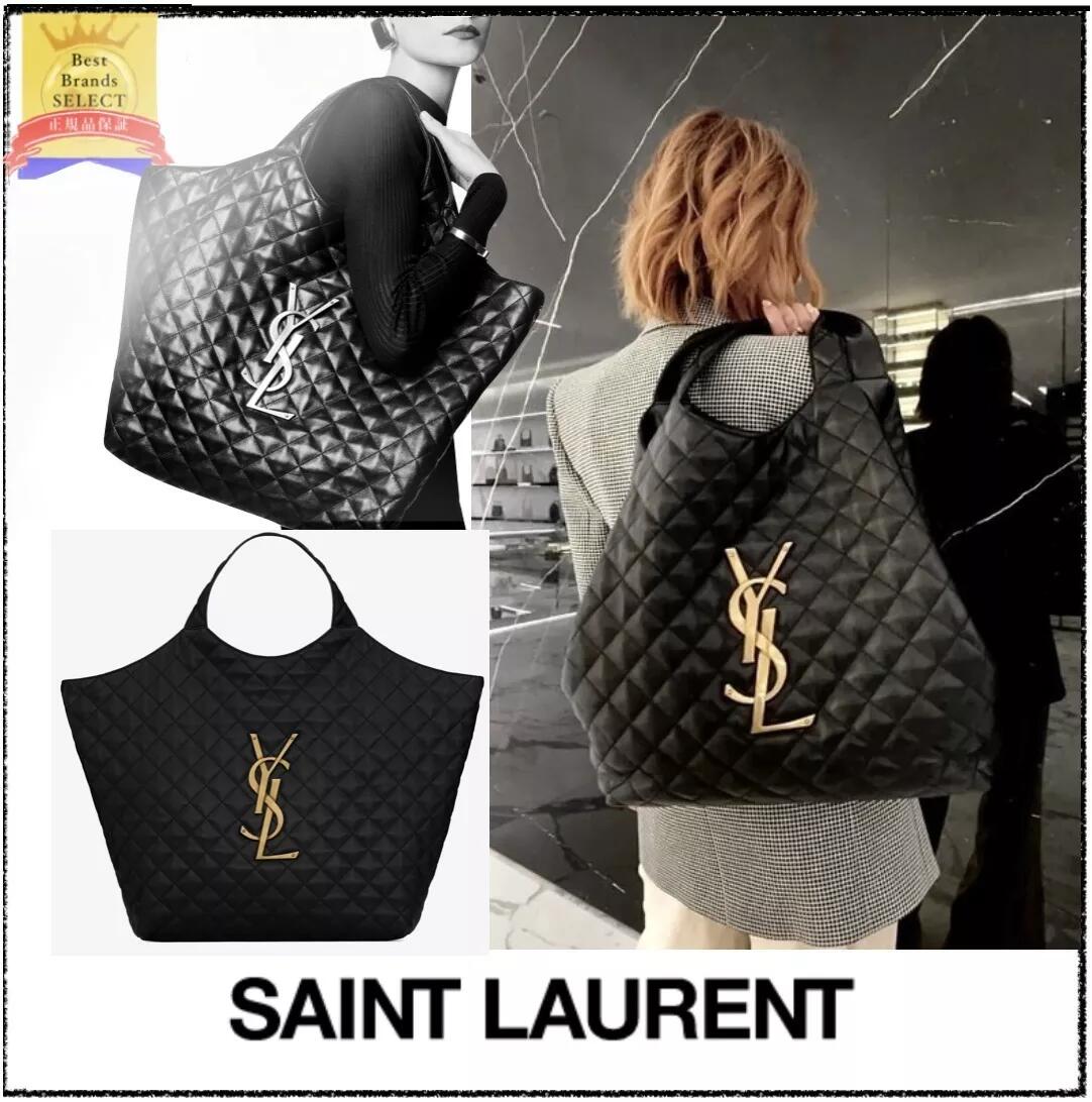 22SS【SAINT LAURENT】VOGUE掲載*イカール マキシショッピングバッグ