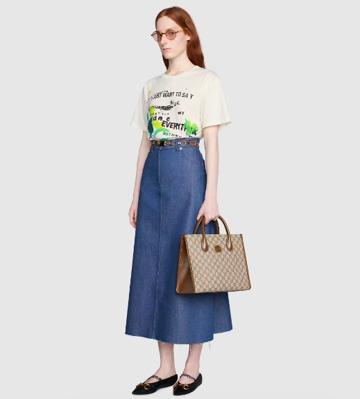 最新★GUCCI GGスプリーム スモール トートバッグ