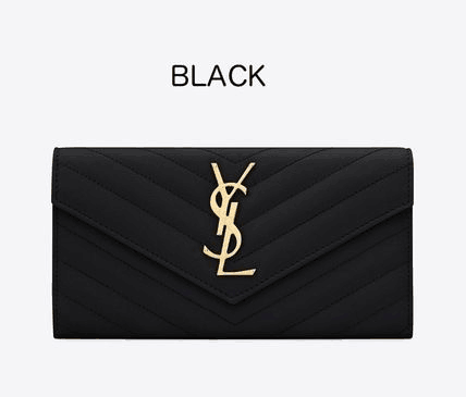 【Saint Laurent】定番！モノグラム キルティングレザー 長財布