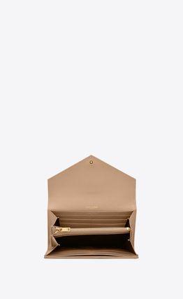 　モノグラム ラージ ロゴ ボタン開閉　長財布