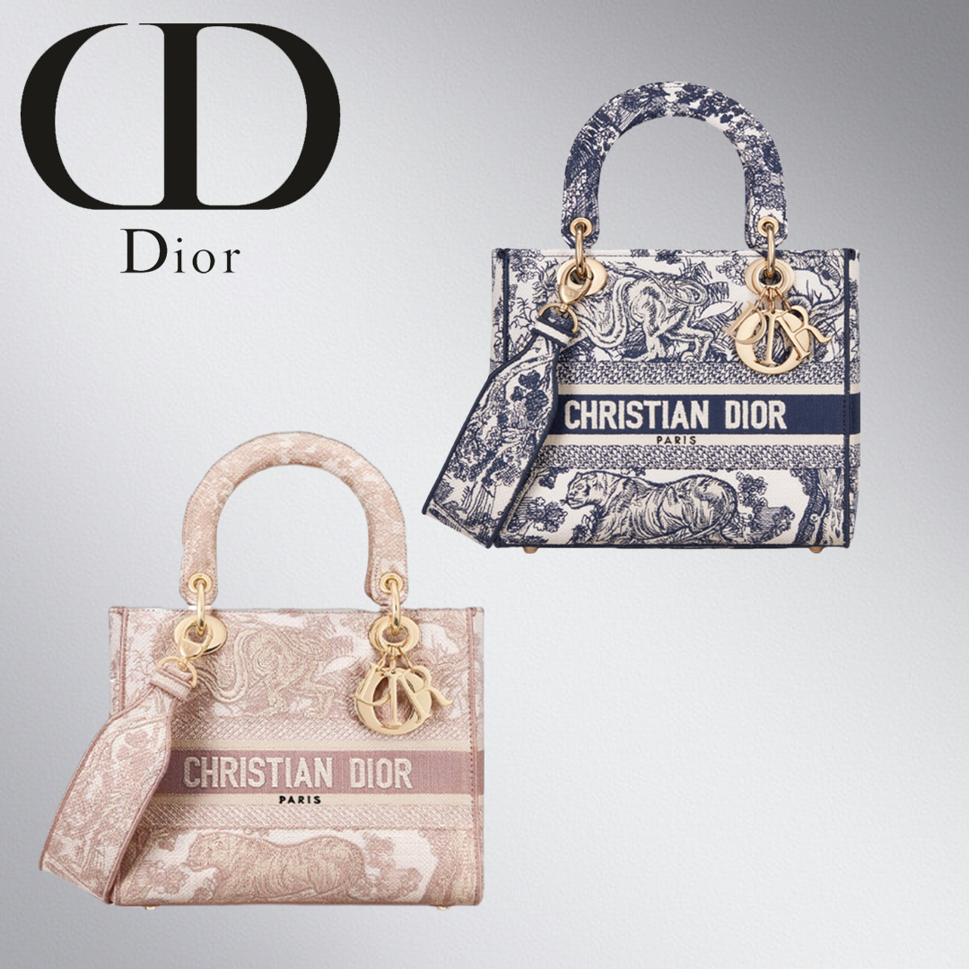 【Dior】2種類★LADY D-LITE ミディアムバッグ★M0565OTDT_M808