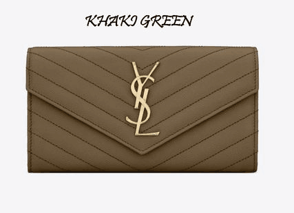 【Saint Laurent】定番！モノグラム キルティングレザー 長財布