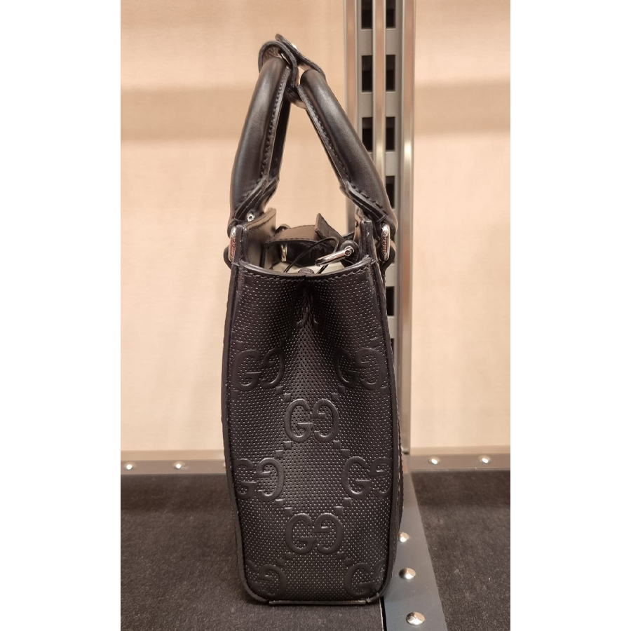【セール】グッチ☆GGエンボス レザー ミニ トートバッグ 696010