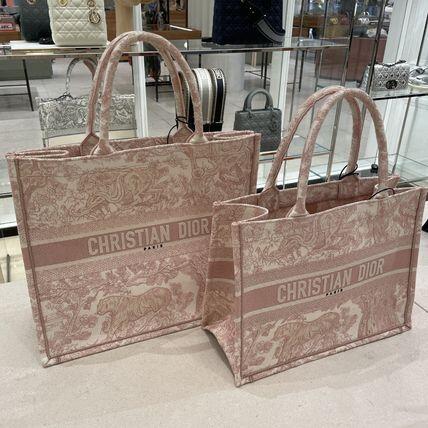 【ディオール】大人気 DIOR ブックトート キャンバス ラージ