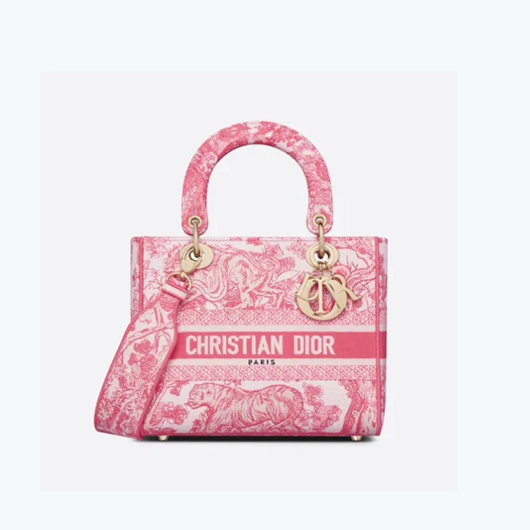 追跡付き発送【Dior】LADY D-LITE ミディアムバッグ