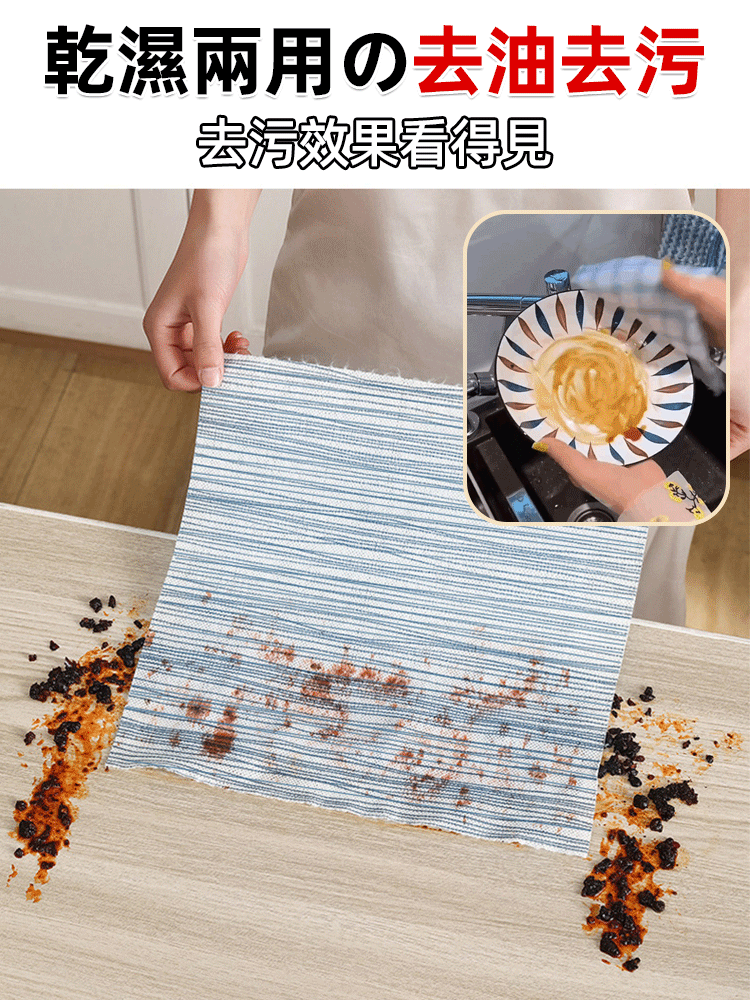 乾濕兩用多功能懶人抹布