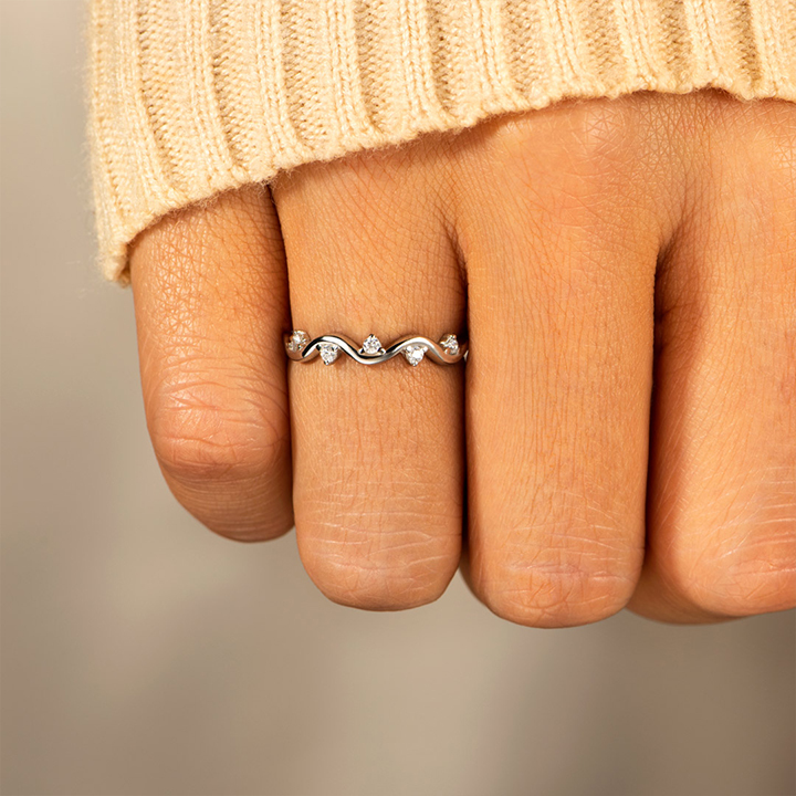 Girl Gang Together Friendship Wave Ring