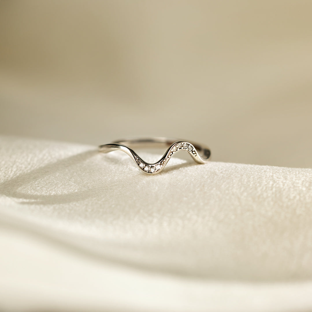 クールなベスティーズのマッチングミニマリスト波形リング