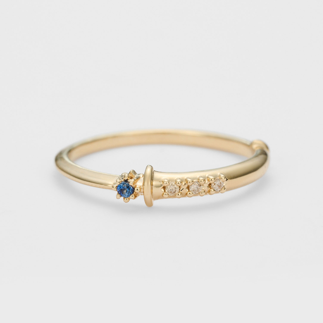 離れていても繋がる、友情のツインストーンリング