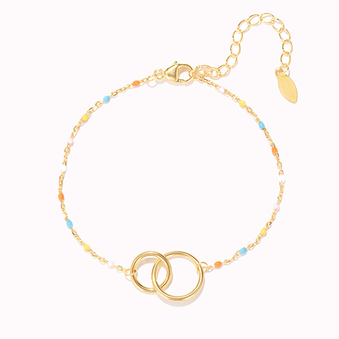 Our Bond Remains Unbreakable Double Circles Bracelet