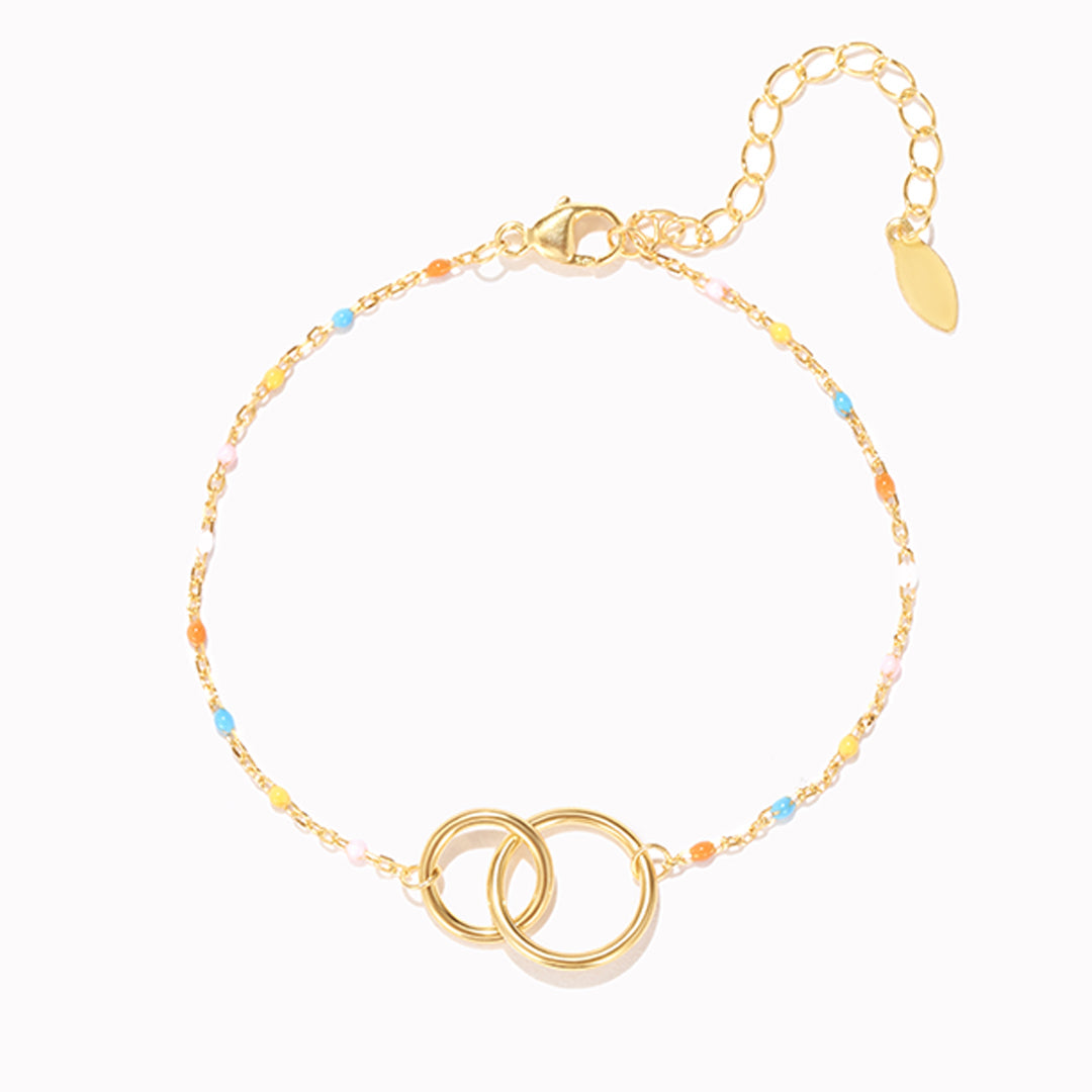 Unbreakable Friendship Double Circle Link Bracelet