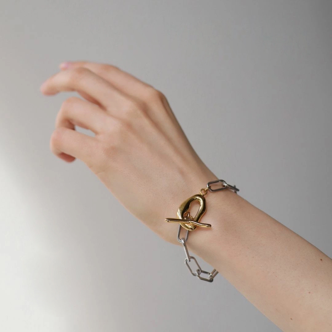 ふたりの小さな鎖の約束ブレスレット