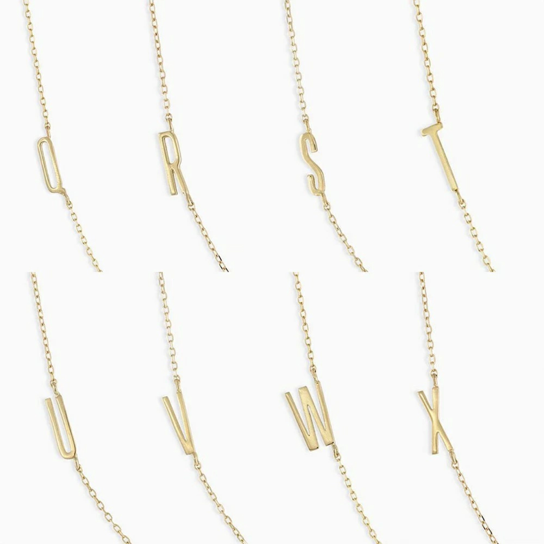 オーダーメイド レター 極細ネックレス