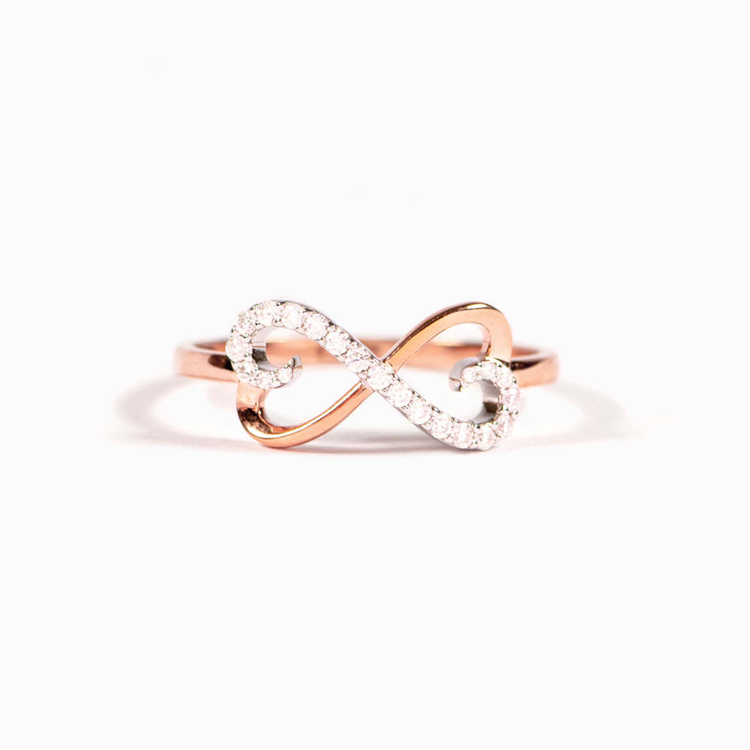 Connected At Heart Two Hearts Infinity Ring