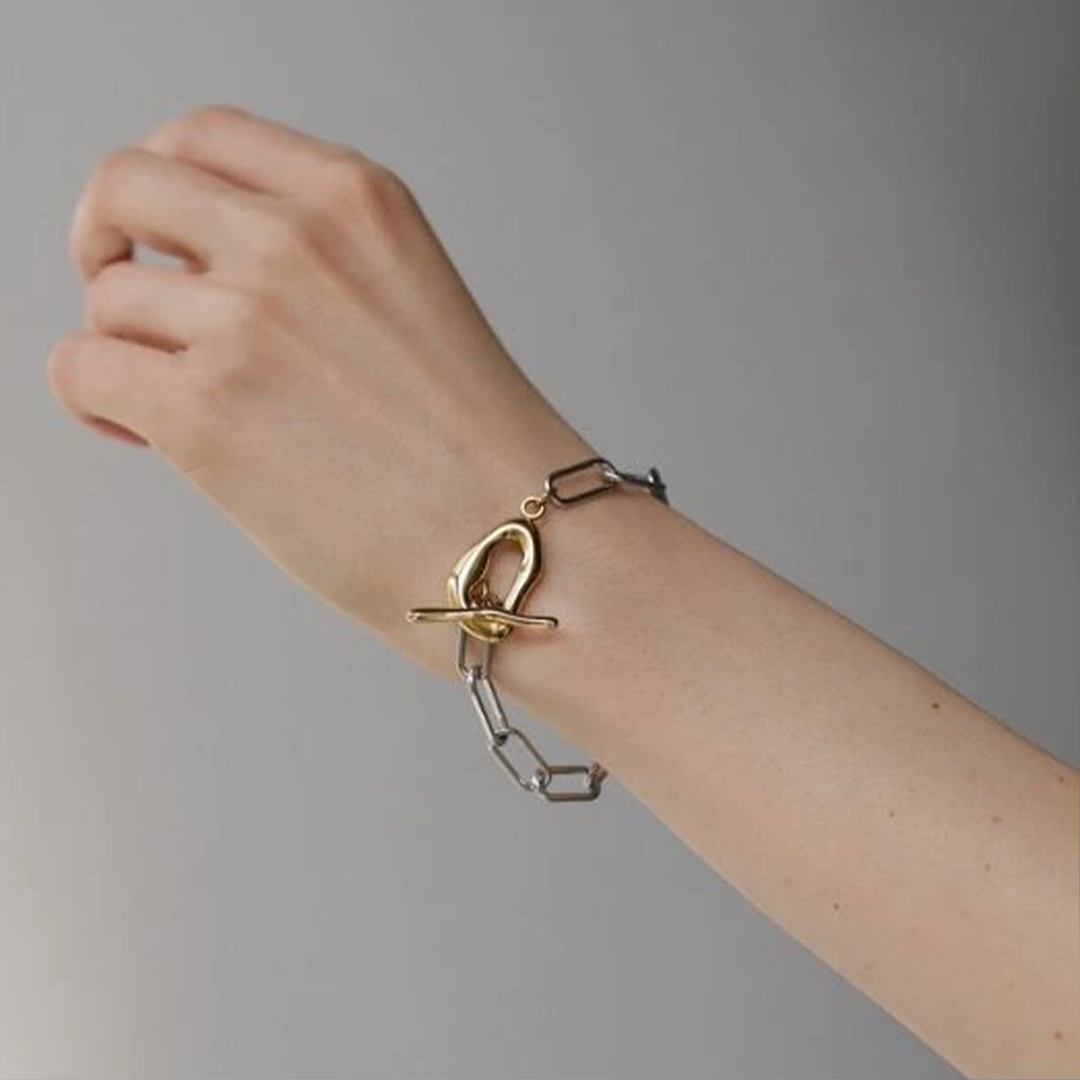 ふたりの小さな鎖の約束ブレスレット