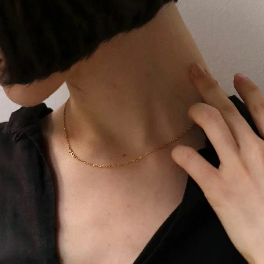 オーダーメイド レター 極細ネックレス