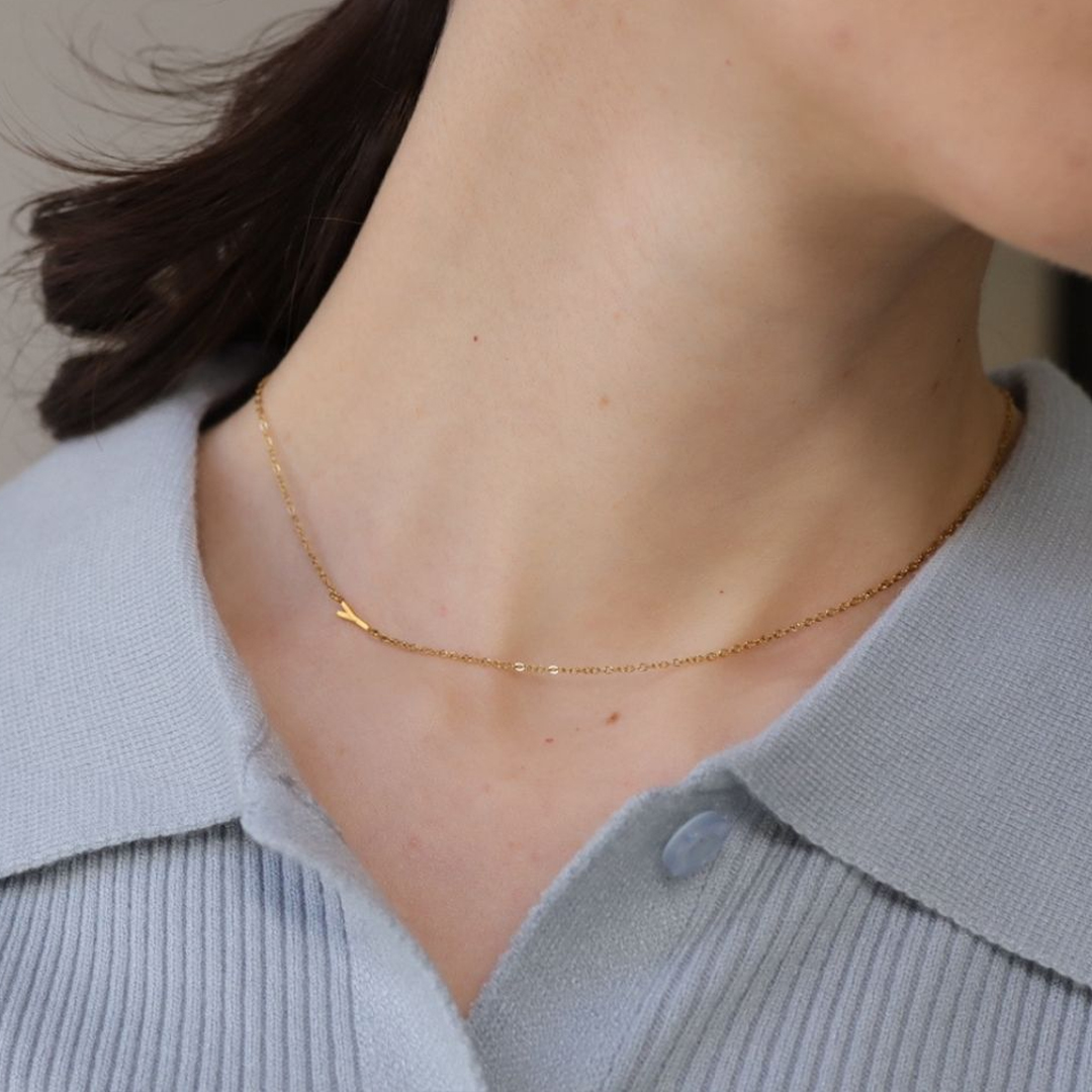 オーダーメイド レター 極細ネックレス