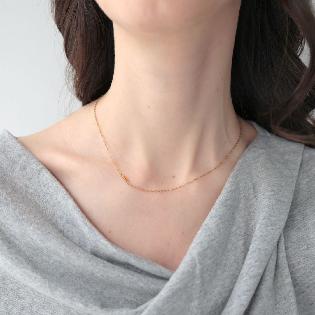 オーダーメイド レター 極細ネックレス