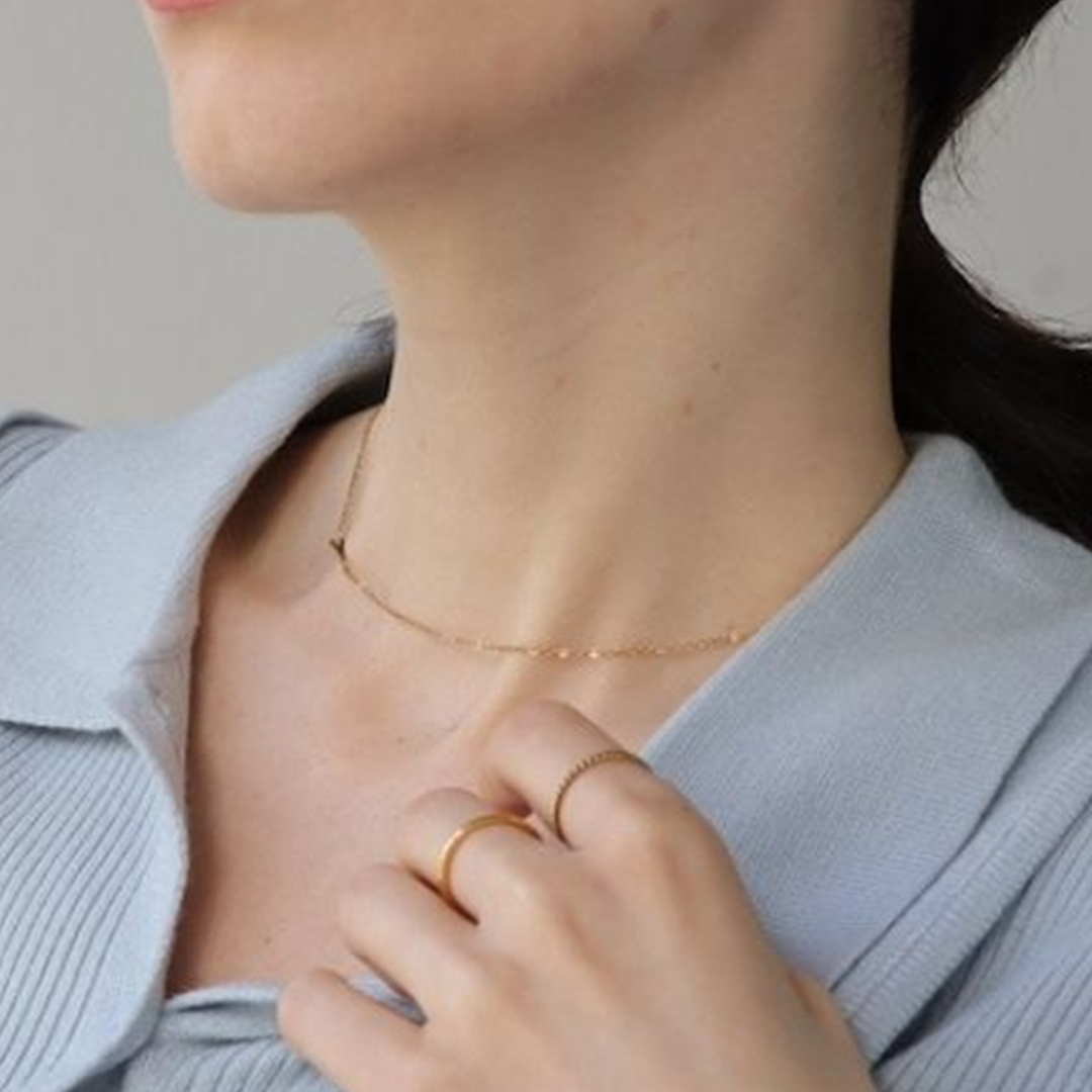 オーダーメイド レター 極細ネックレス