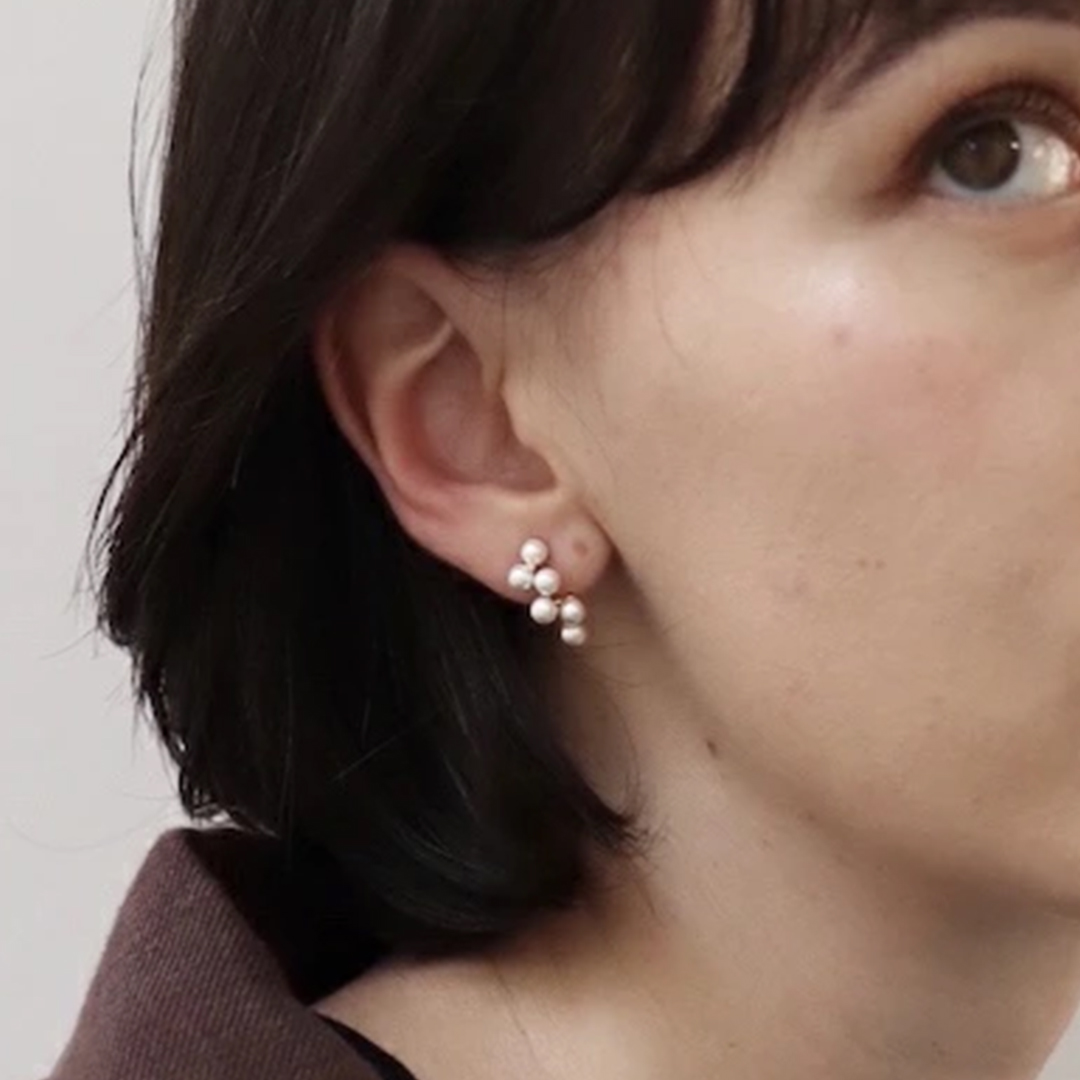 姉妹の小さな真珠の約束卒業式ピアス