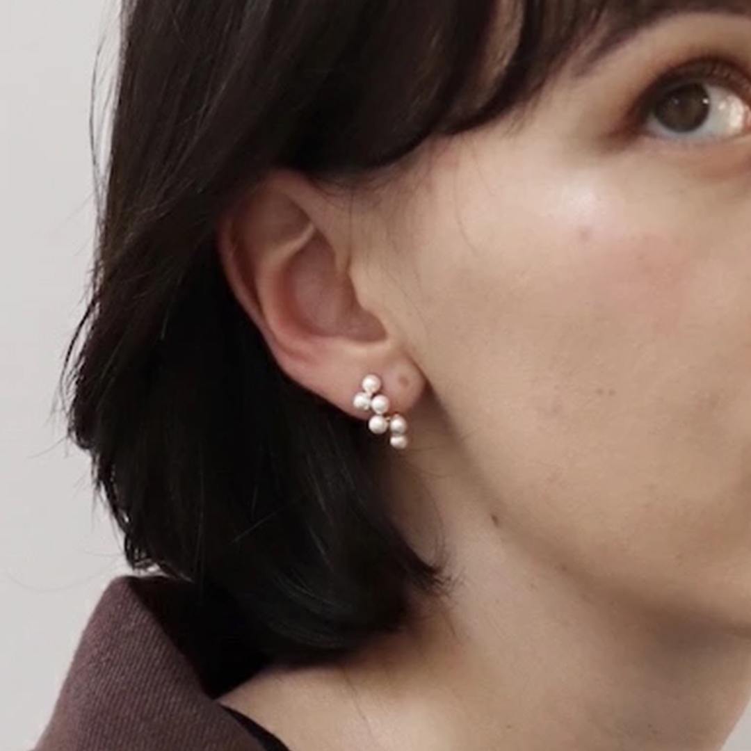 姉妹の小さな真珠の約束卒業式ピアス