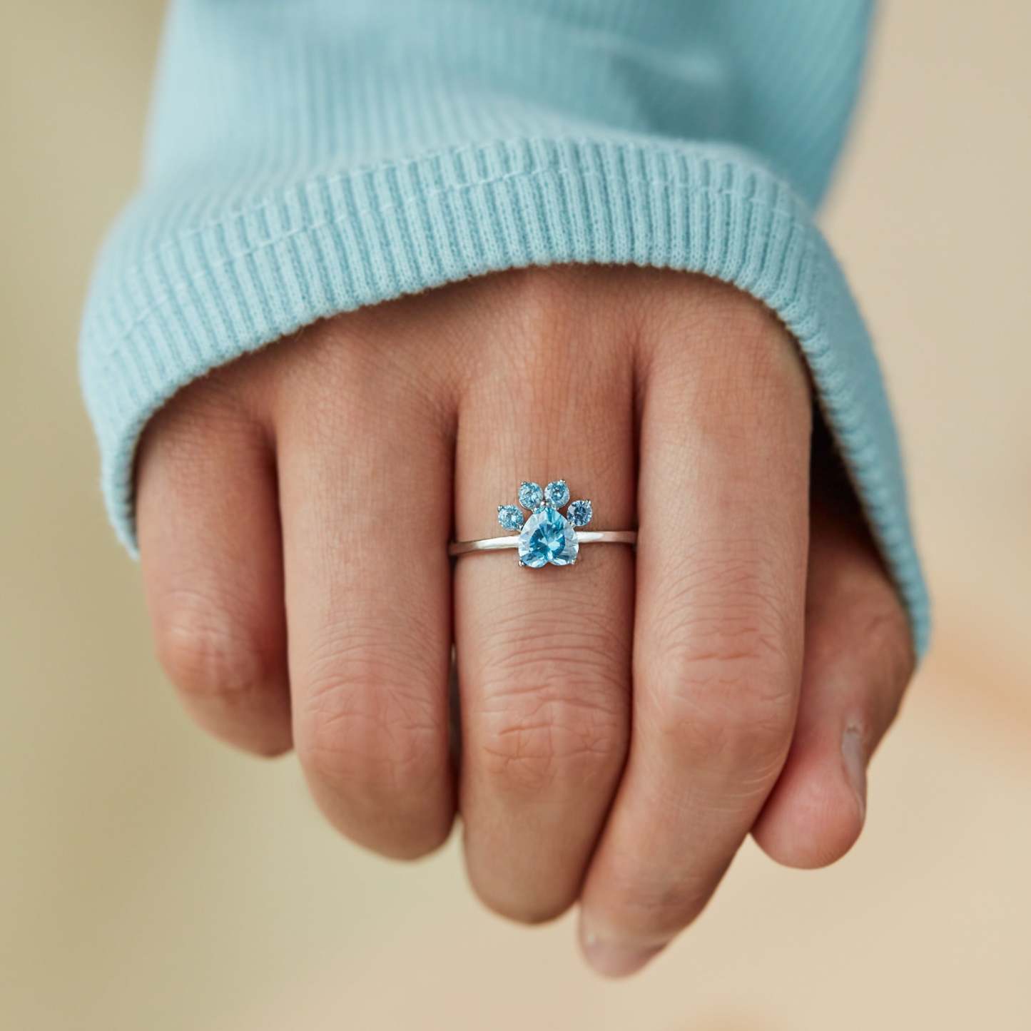 Last Forever Dog Paw Ring