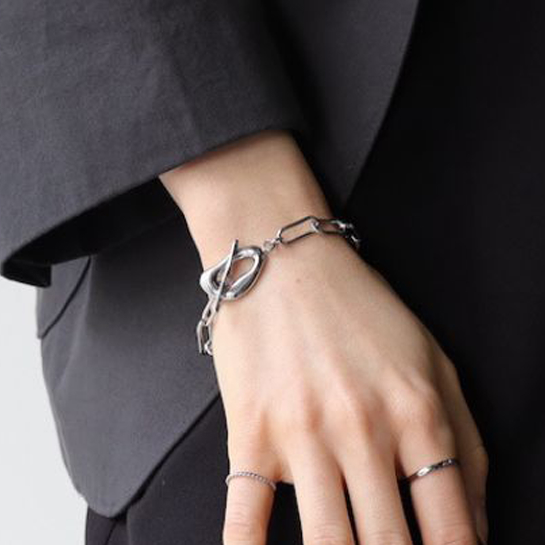 ふたりの小さな鎖の約束ブレスレット