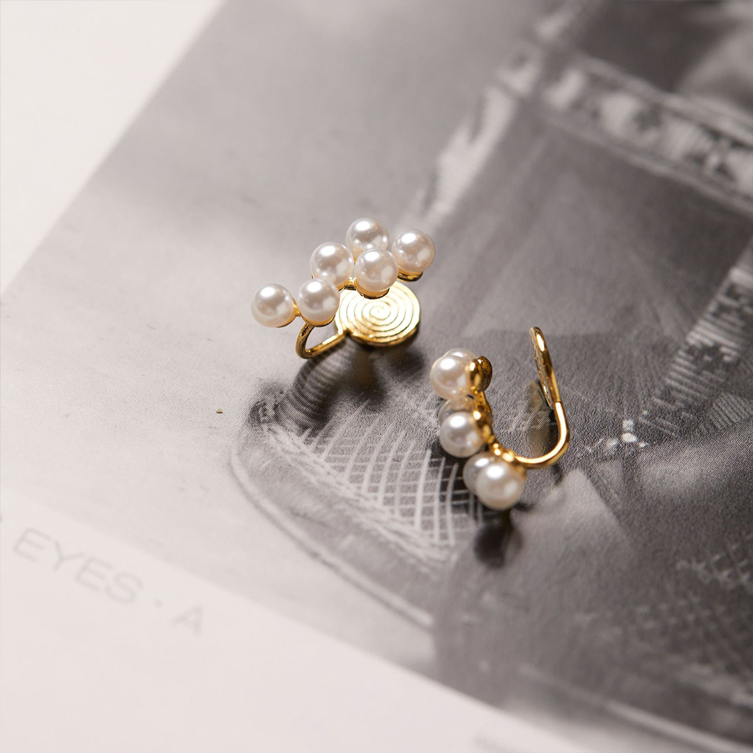 姉妹の小さな真珠の約束卒業式ピアス