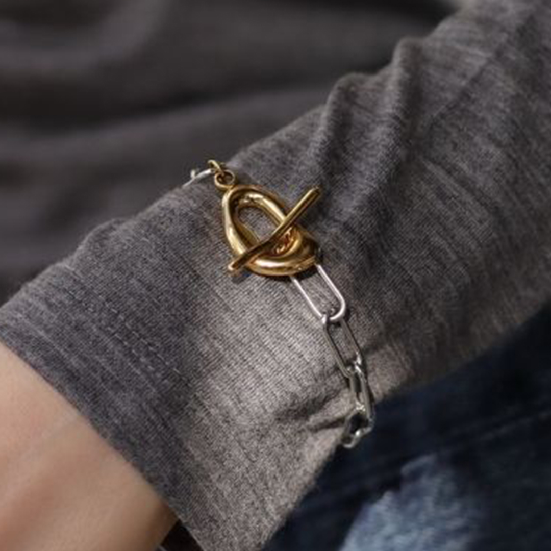 ふたりの小さな鎖の約束ブレスレット