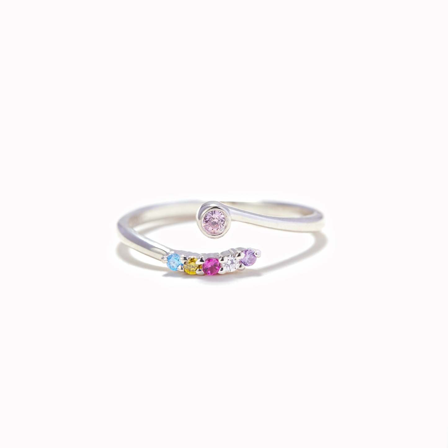 Personalized 2-6 Birthstone You And Your Girl Gang Ring