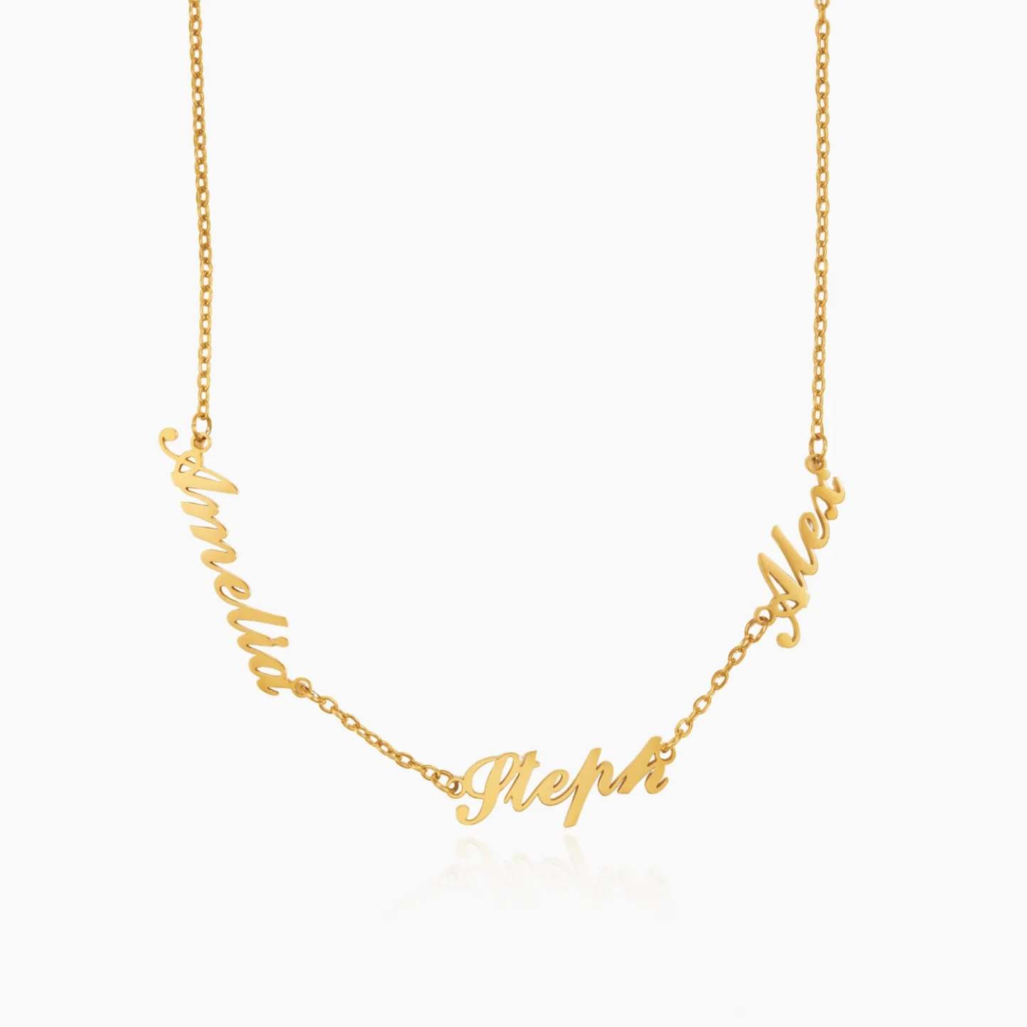 複数の名前をカスタマイズできるネックレス