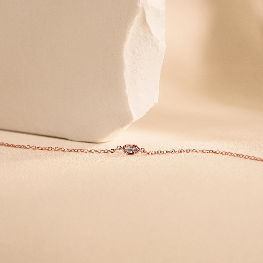 Dainty 1-7 Multiple Birthstones Bracelet