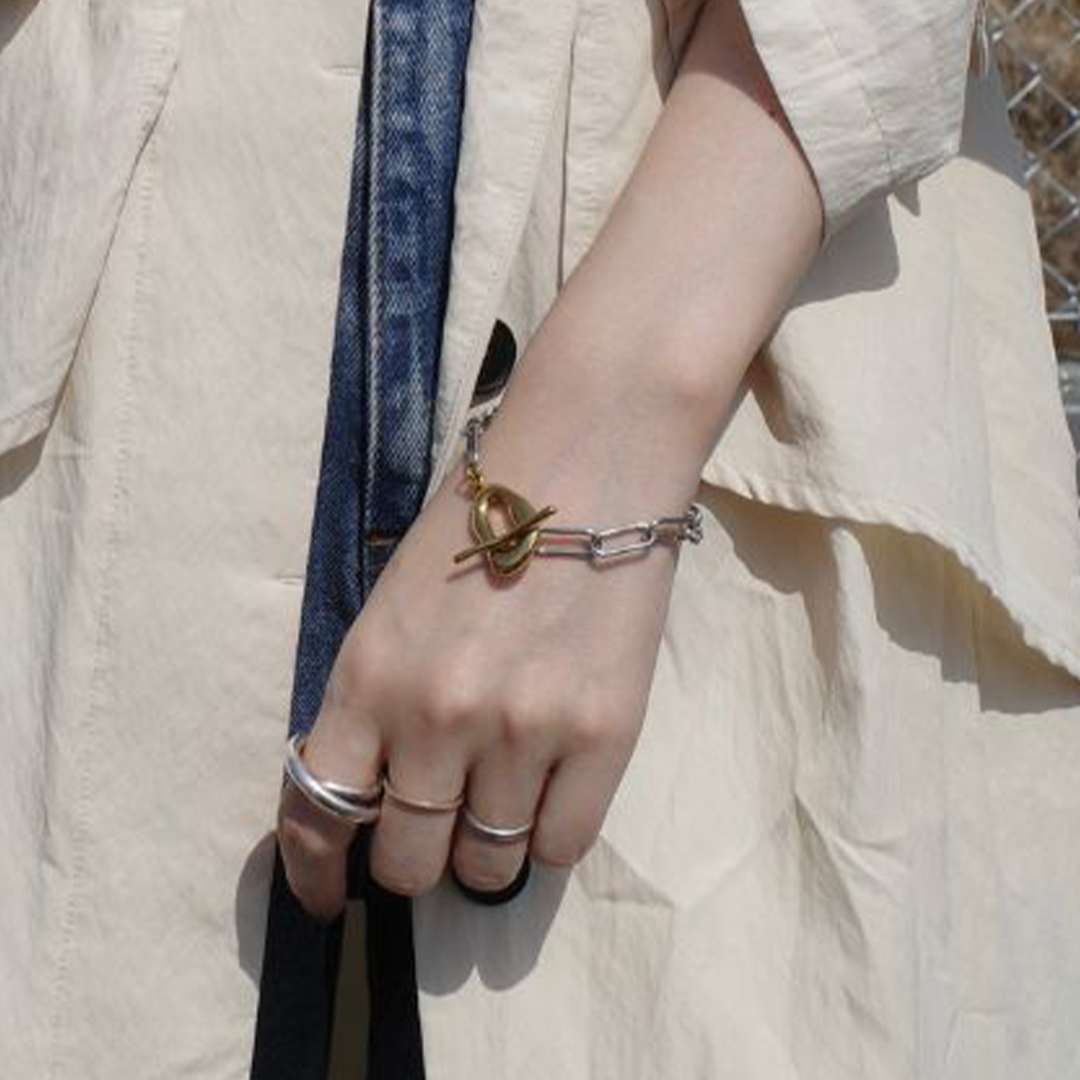 ふたりの小さな鎖の約束ブレスレット