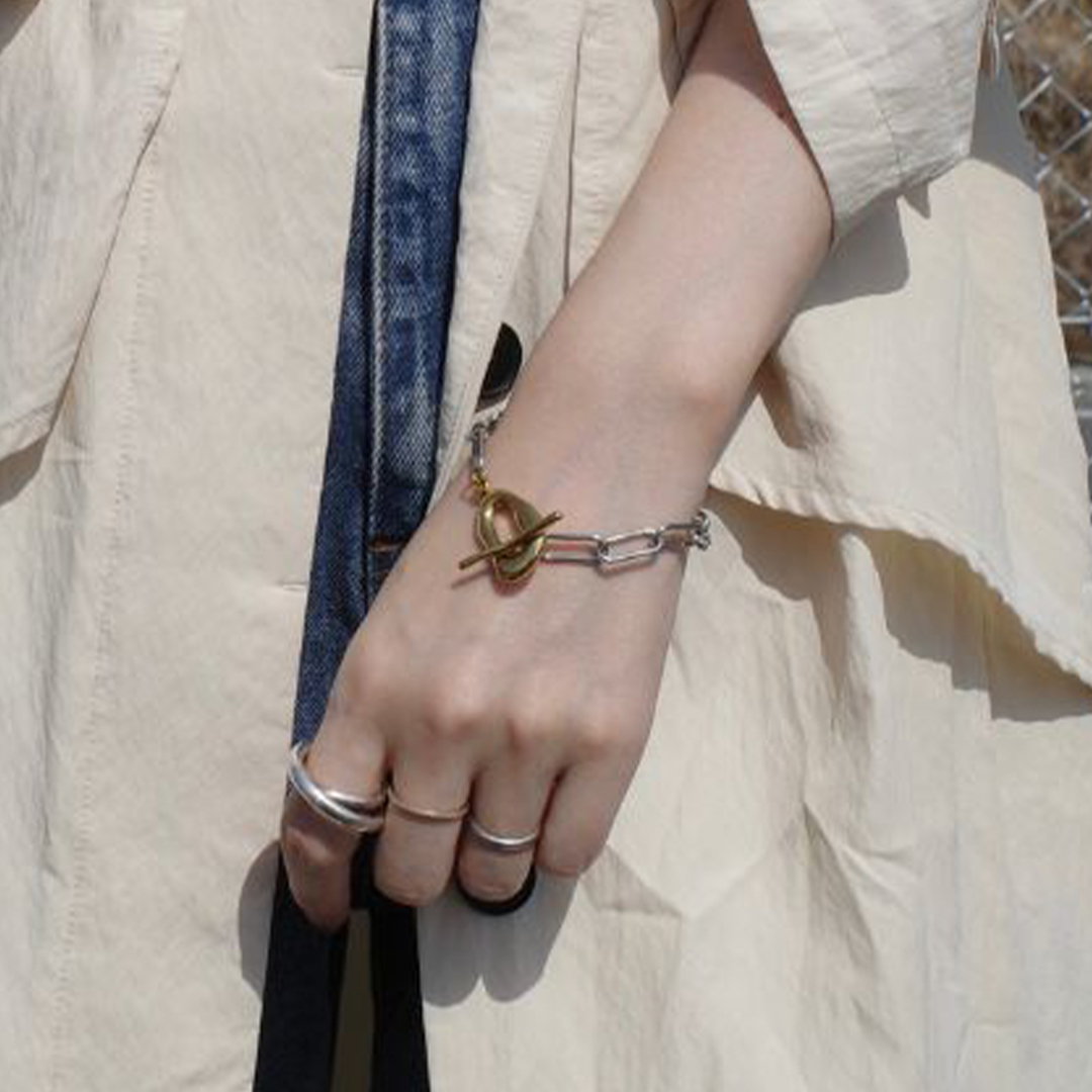 ふたりの小さな鎖の約束ブレスレット