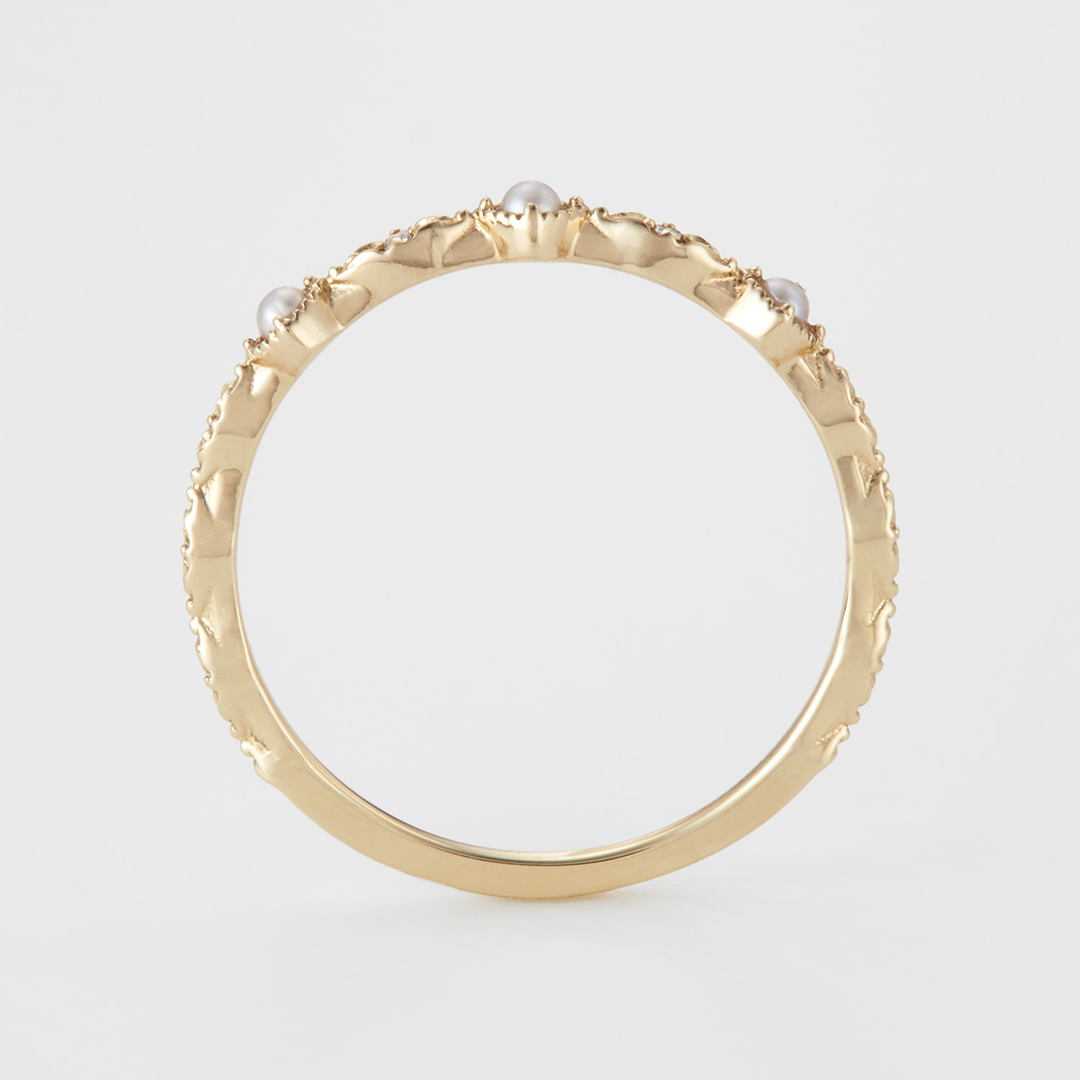 心に静けさを宿す、6月の真珠リング