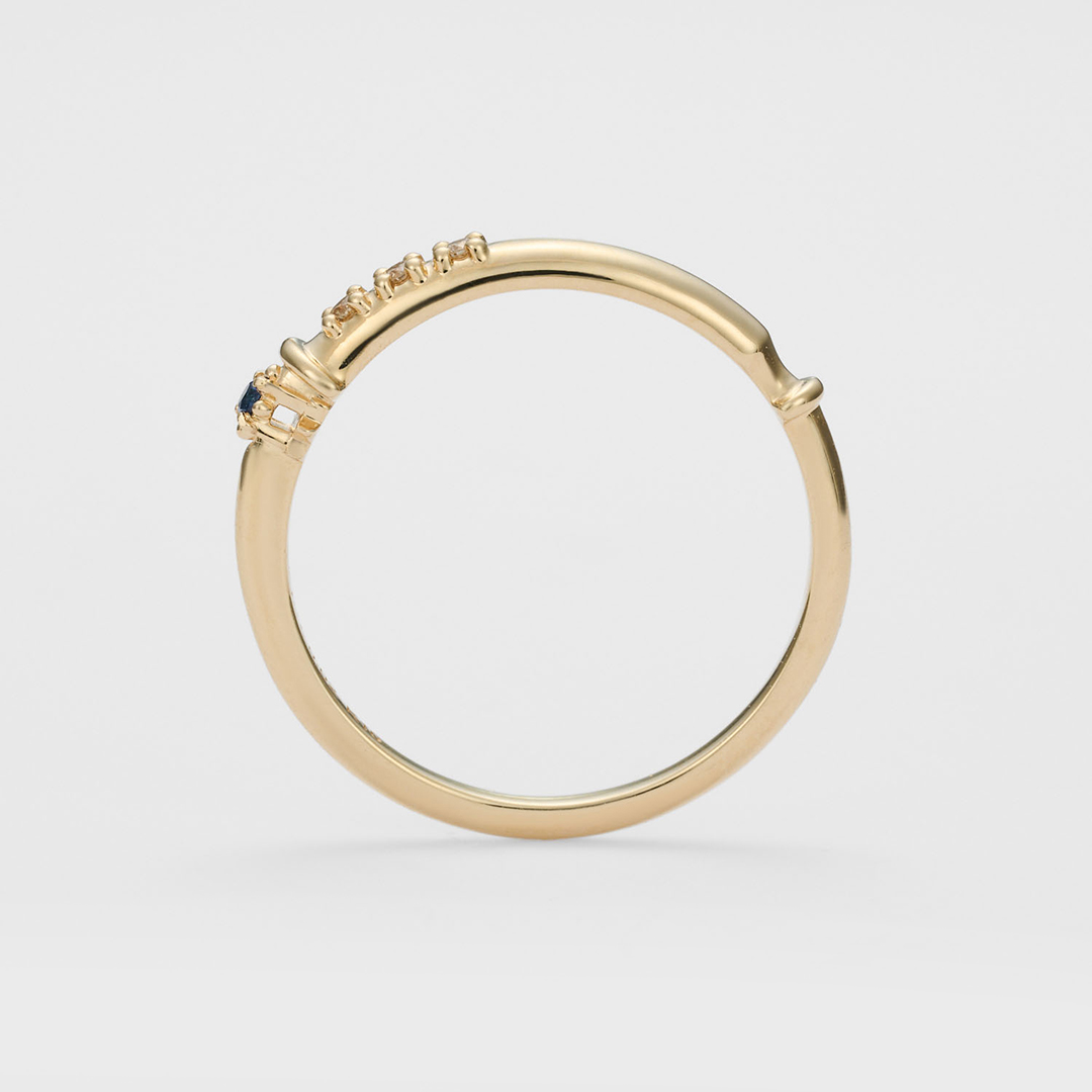 離れていても繋がる、友情のツインストーンリング