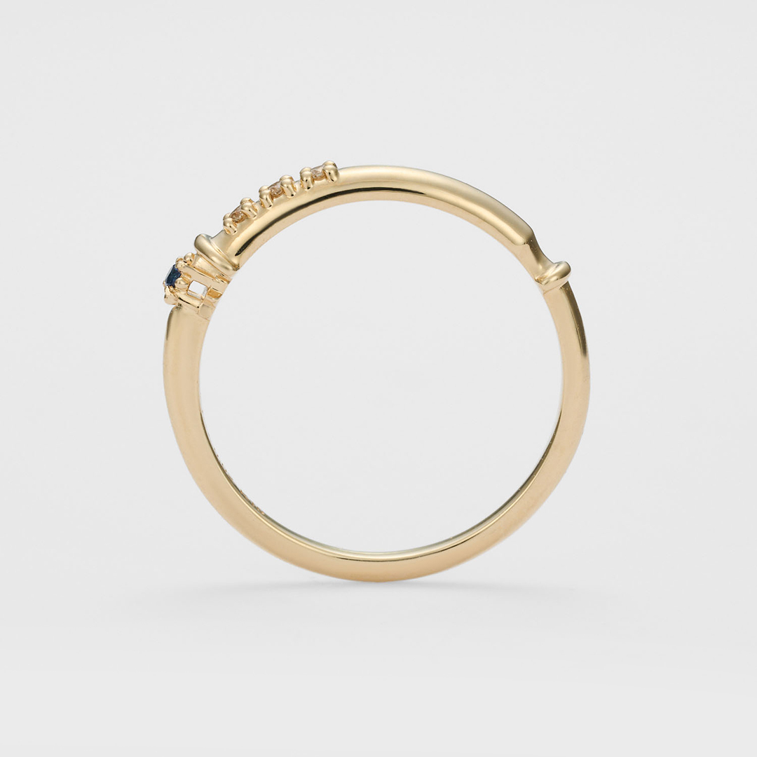 離れていても繋がる、友情のツインストーンリング