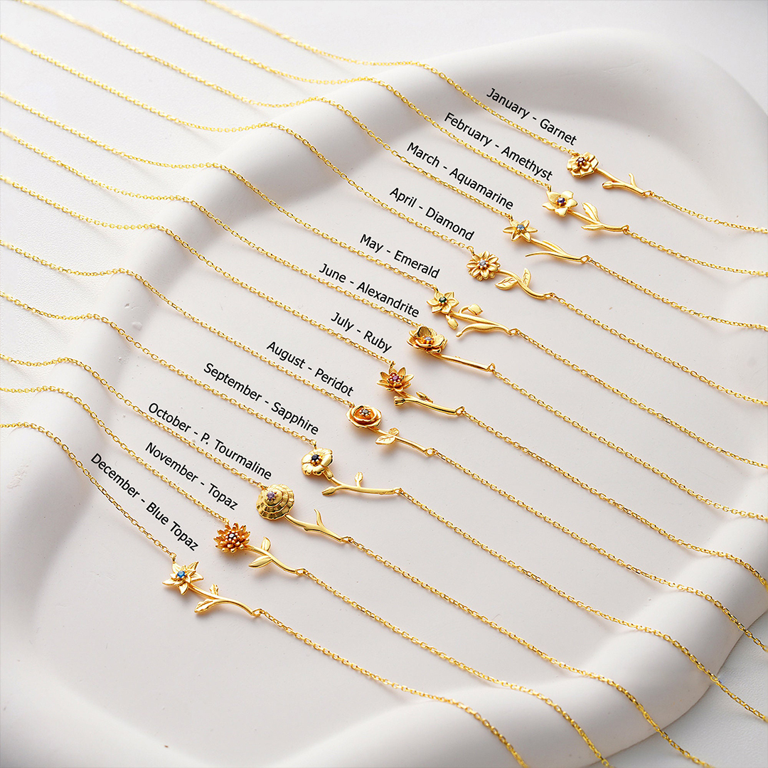 あなたのはじまりを花で綴るネックレス