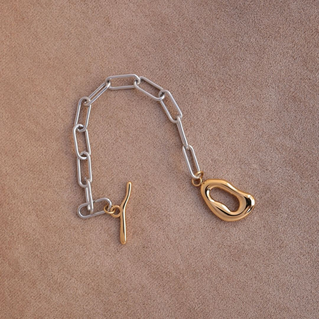 ふたりの小さな鎖の約束ブレスレット