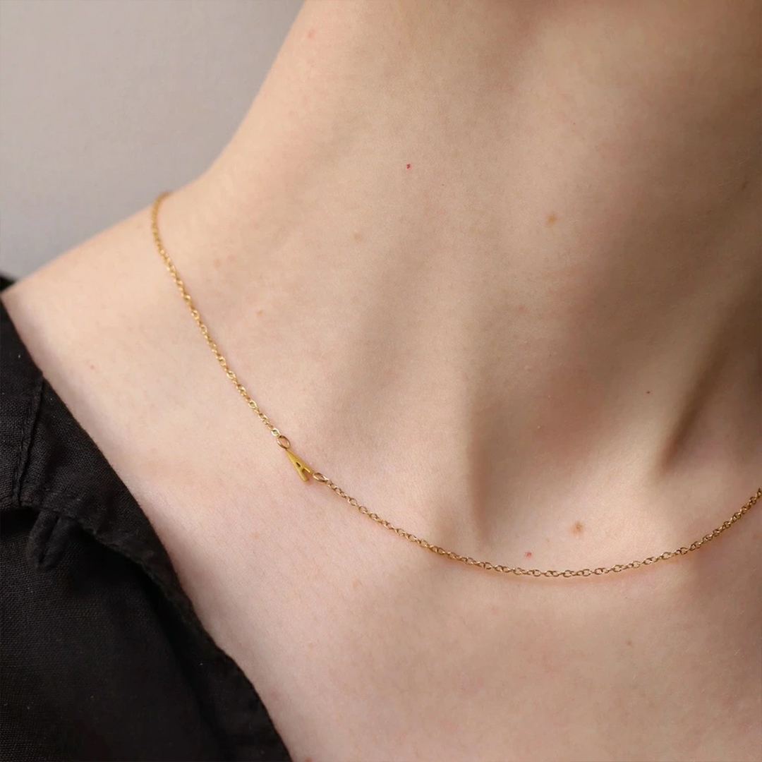 オーダーメイド レター 極細ネックレス