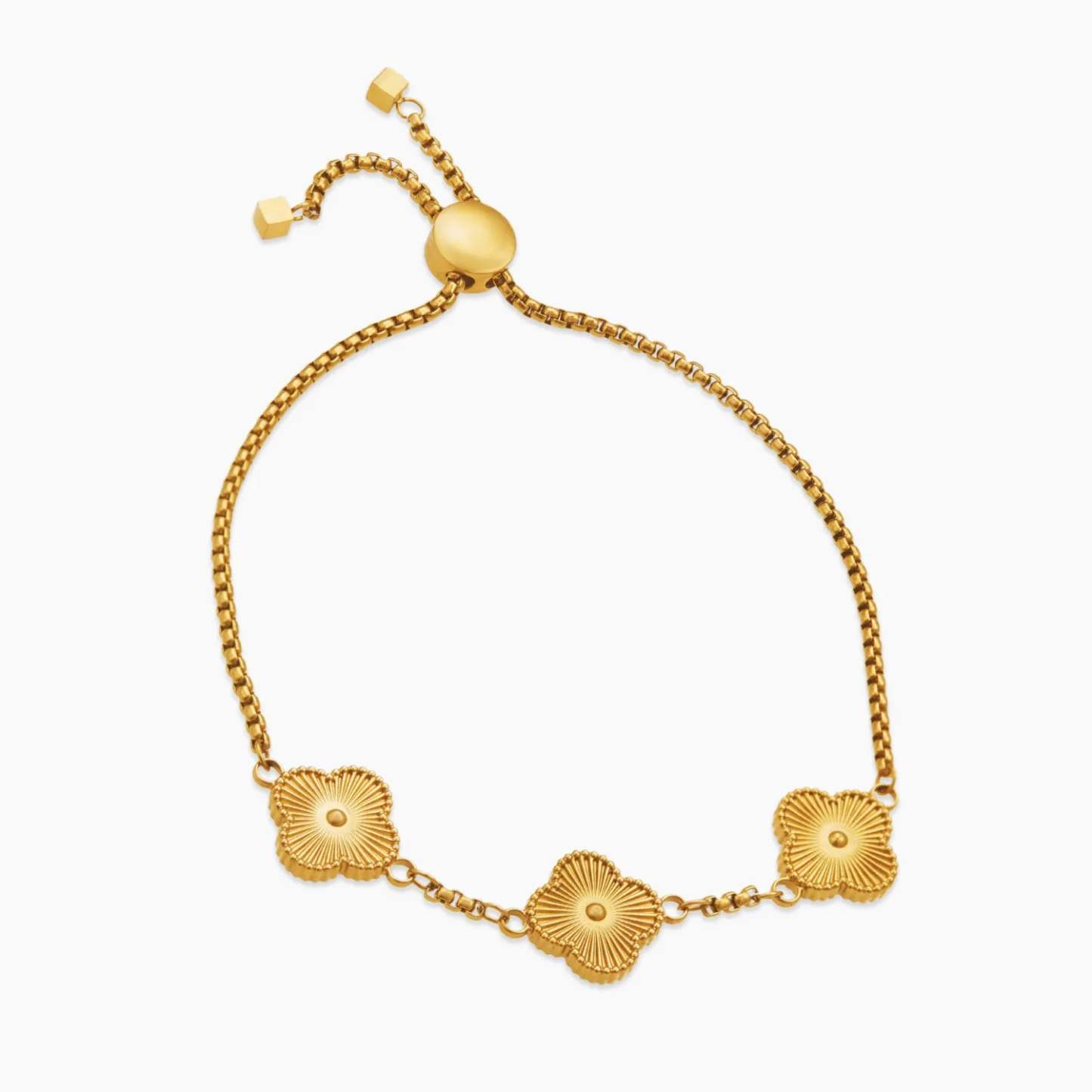 Pearl Clover Custom Name Bracelet