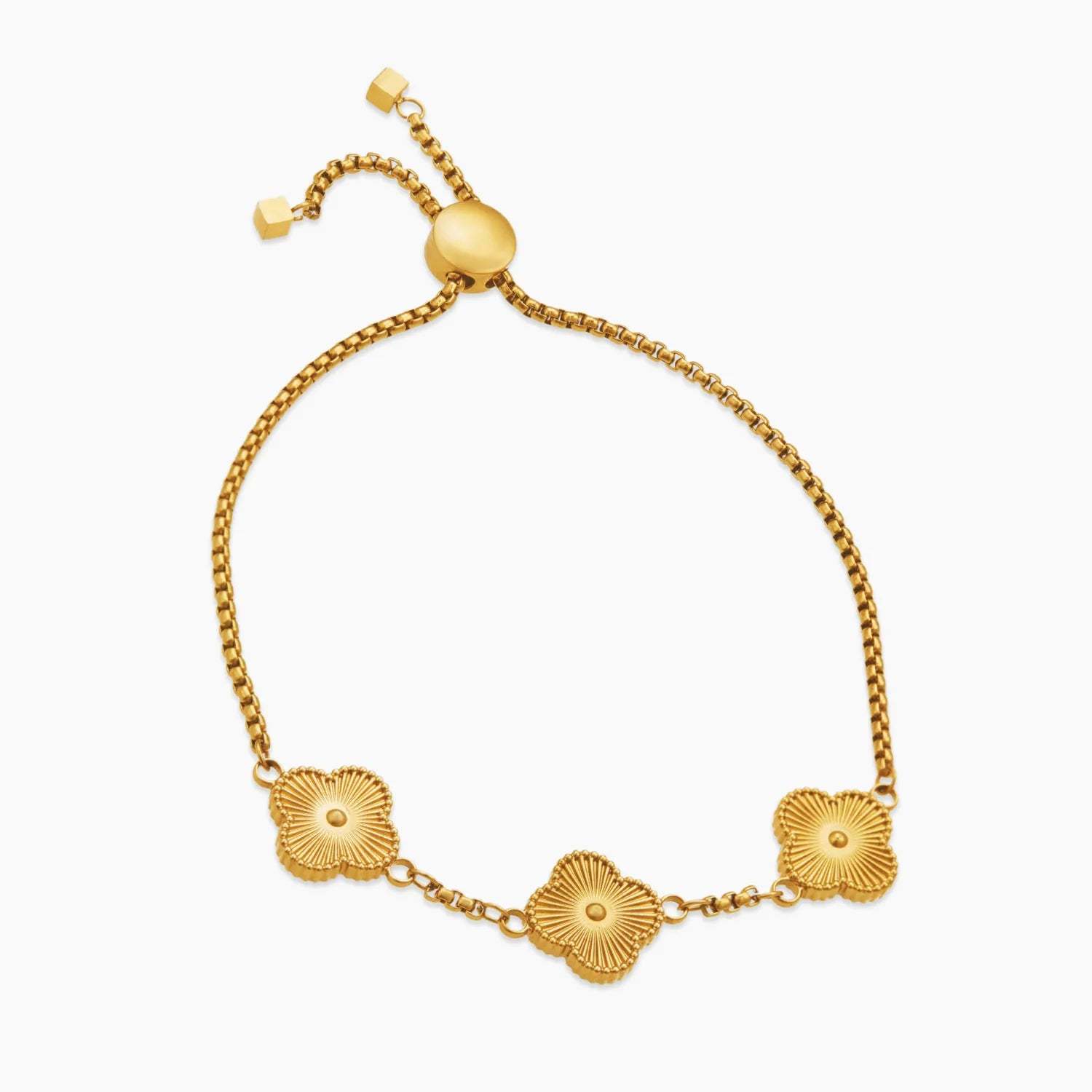 Pearl Clover Custom Name Bracelet