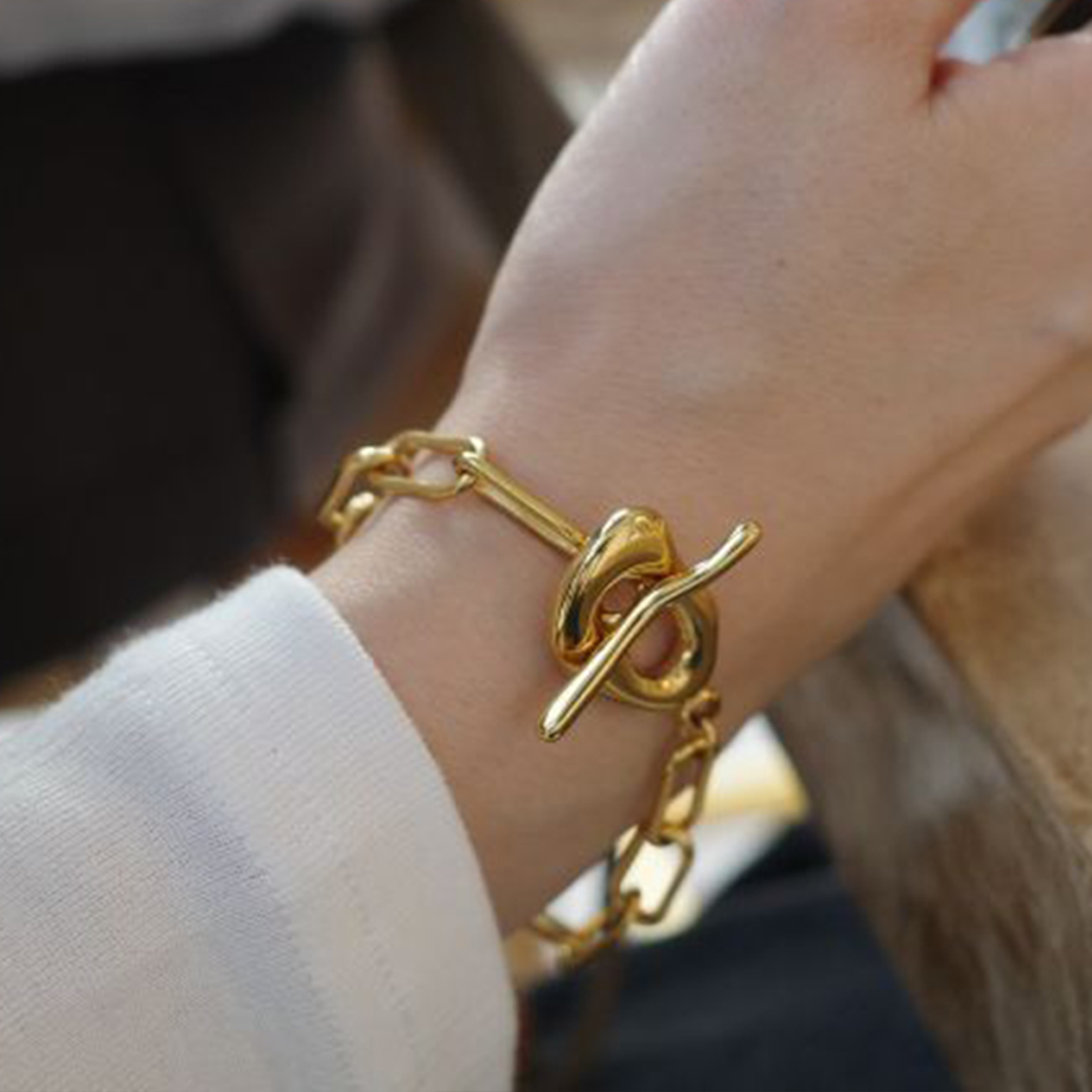 ふたりの小さな鎖の約束ブレスレット