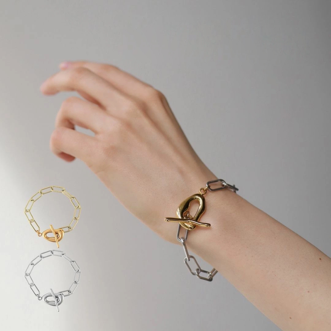 ふたりの小さな鎖の約束ブレスレット