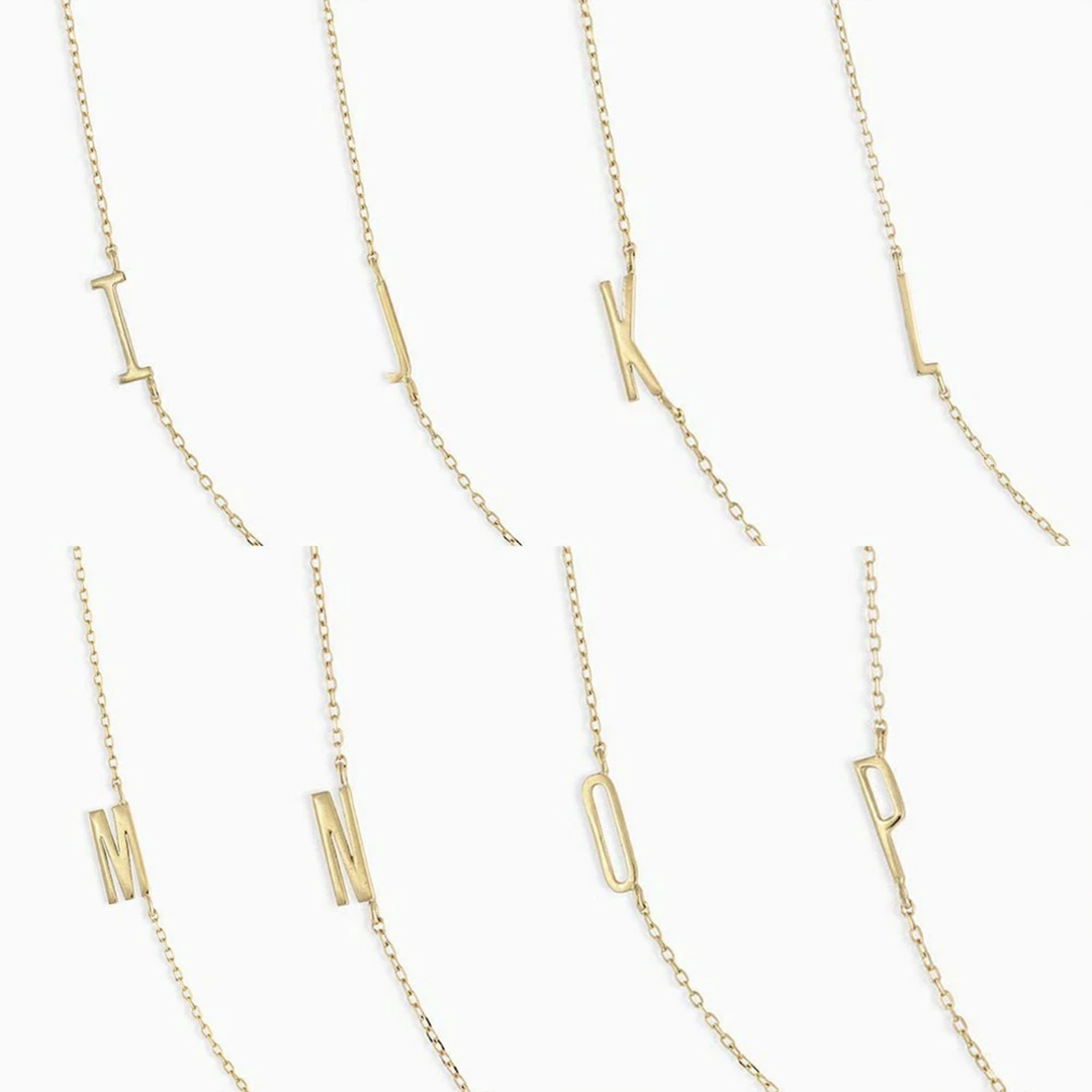 オーダーメイド レター 極細ネックレス