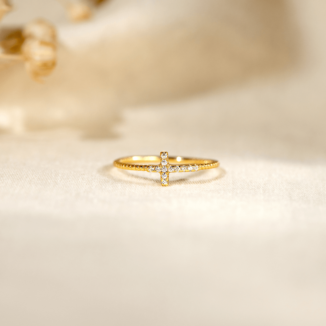 クロスビーズリング